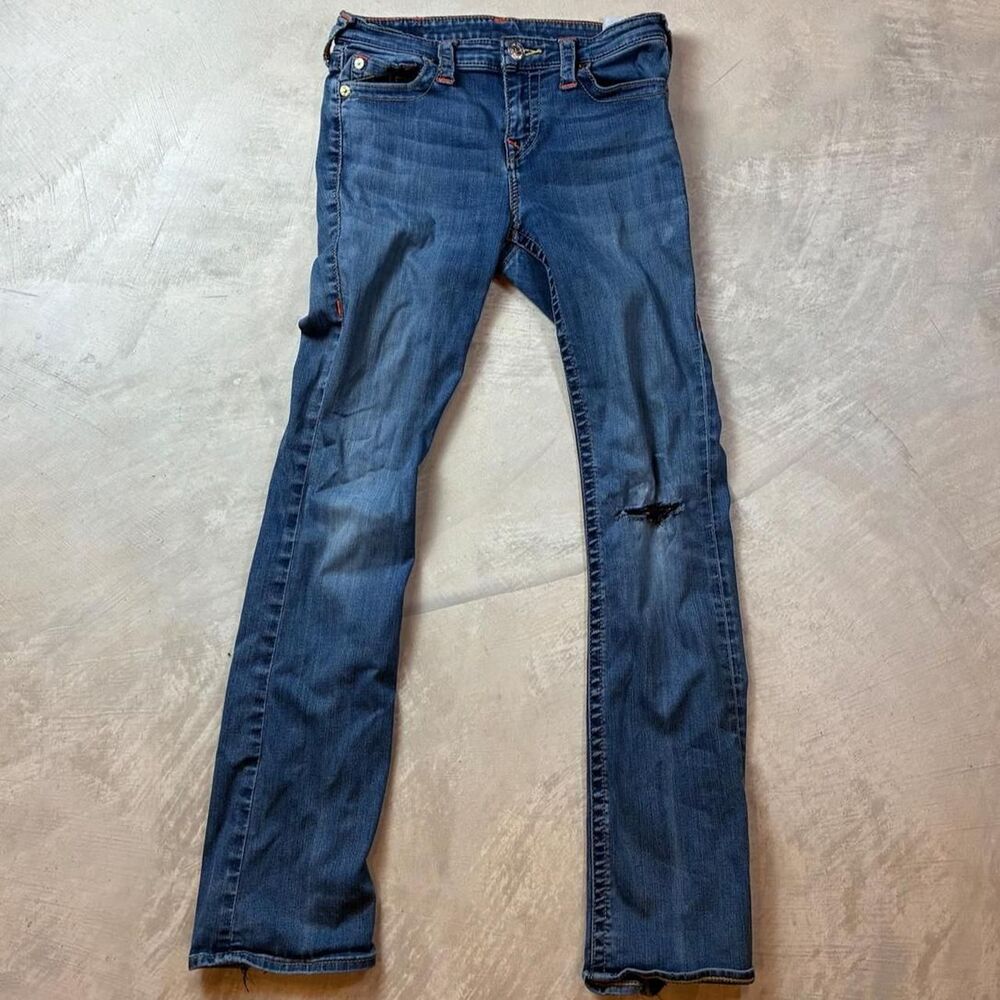 True-religion Women's Blue and Navy Jeans